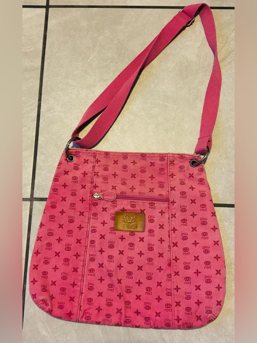 Y2K-era "Red" by Marc Ecko Crossbody Messenger Bag